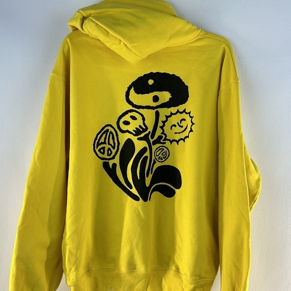 Polar Skate Co. “Trippin” Yellow Graphic Hoodie - Picture 5 of 10